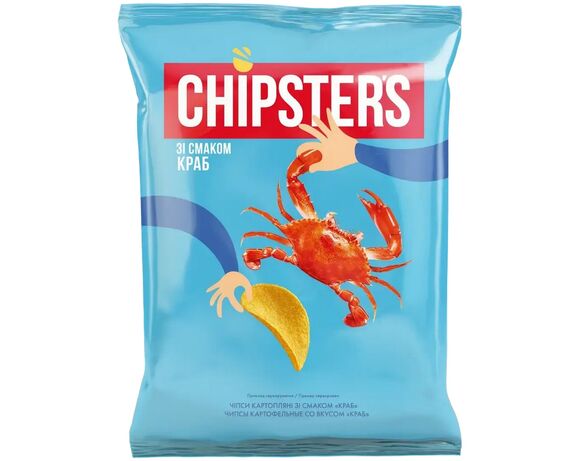Чипси картопляні CHIPSTER'S Краб 60 г Аврора недорого