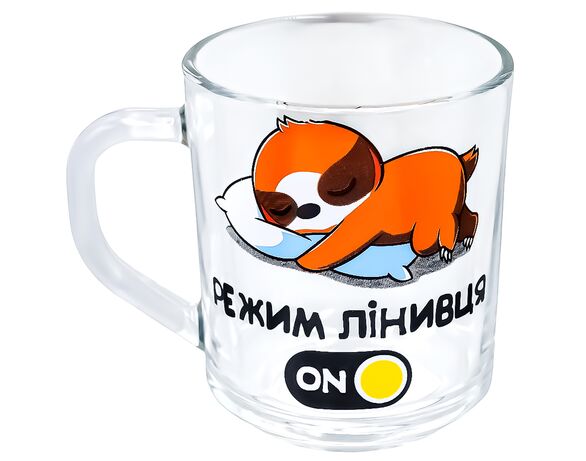 Кухоль скляний Galleryglass Сонний експерт 245 мл Аврора картинка 2 купити
