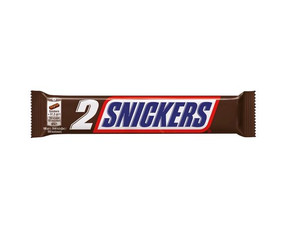 Батончик шоколадний Snickers Duo 75 г Аврора з доставкою