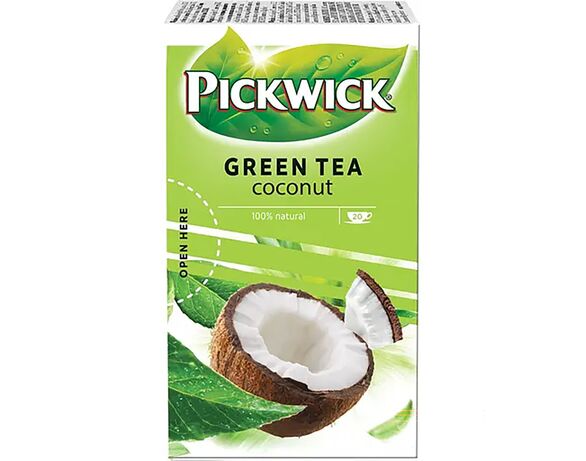 Чай зелений ароматизований Pickwick Кокос 1,5 г х 20 шт/пач. Аврора каталог