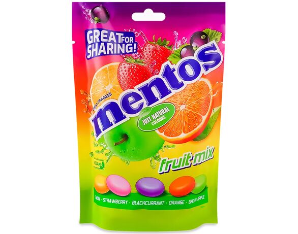 Драже жувальне Mentos Фруктовий мікс 160 г Аврора недорого