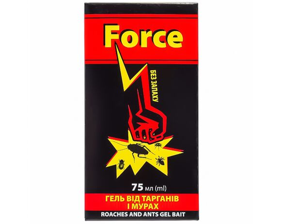 Гель від тарганів і мурах FORCE 75 мл Аврора фото