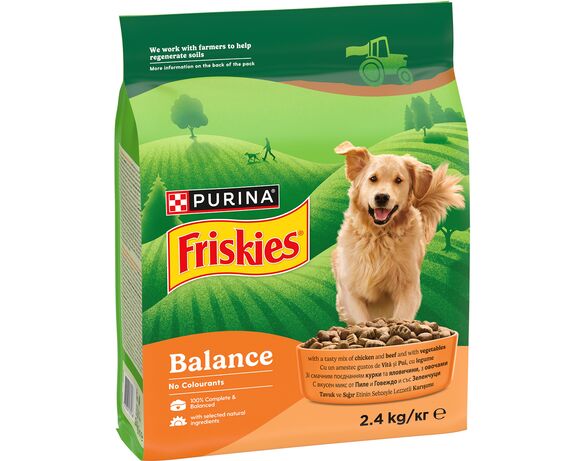 Корм для собак Friskies Курка та овочі 2,4 кг Аврора дешево