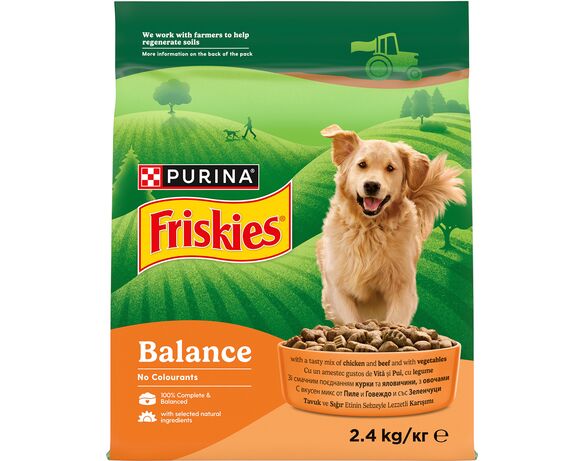 Корм для собак Friskies Курка та овочі 2,4 кг Аврора картинка 2 вартість