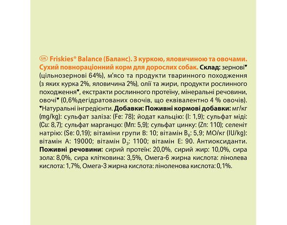 Корм для собак Friskies Курка та овочі 2,4 кг Аврора картинка 5 вартість