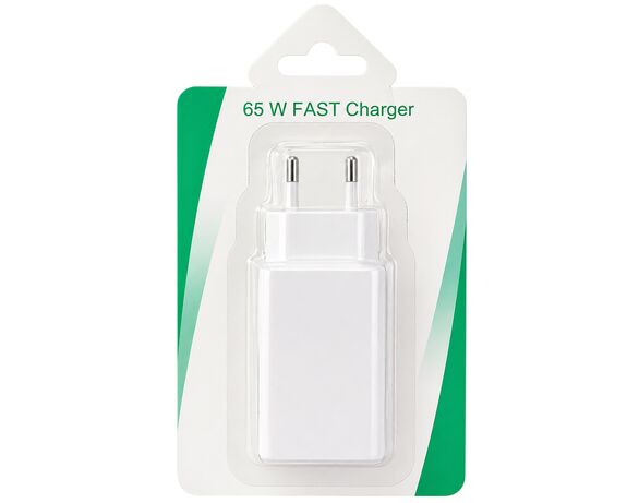 Адаптер зарядний мережевий 2Type-C+USB Аврора вартість