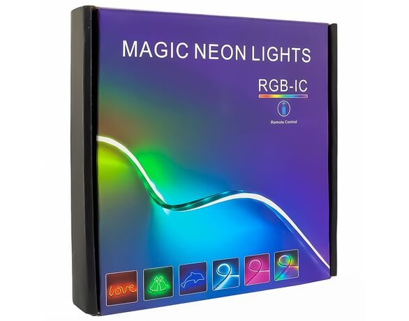 Стрічка LED USB неонова RGB на дистанційному керуванні 2 м Аврора ціна
