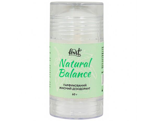 Дезодорант жіночий парфумований Lovit Natural Balance стік 60 г Аврора вартість
