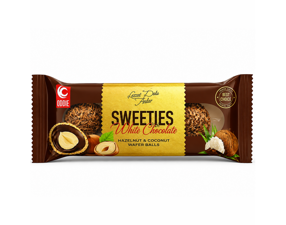 Цукерки вафельні шоколадні ODDIE Sweeties кокос, лісовий горіх 30 г в Аврорі