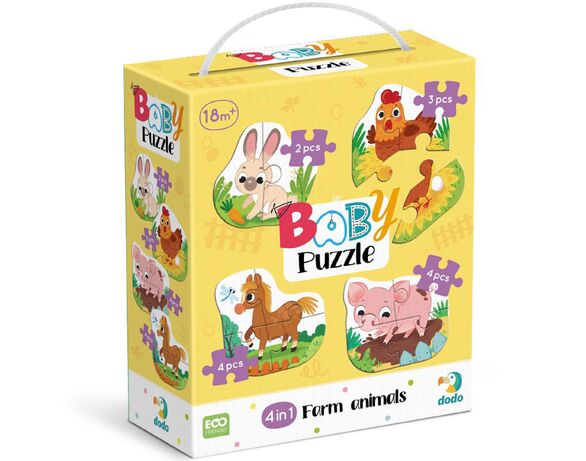 Пазли картонні 4в1 DoDo Baby в асортименті Аврора картинка 7 недорого