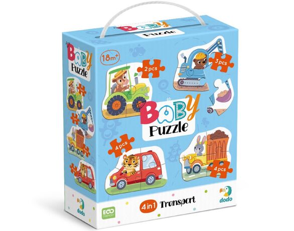 Пазли картонні 4в1 DoDo Baby в асортименті Аврора картинка 8 купити