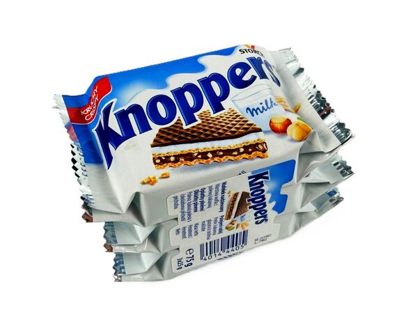 Вафлі Knoppers Класичні 25 г х 3 шт/уп. Аврора з доставкою