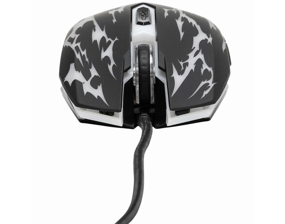 Миша комп'ютерна дротова ігрова Hоlmer M-01GS USB чорна Аврора картинка 5 з доставкою