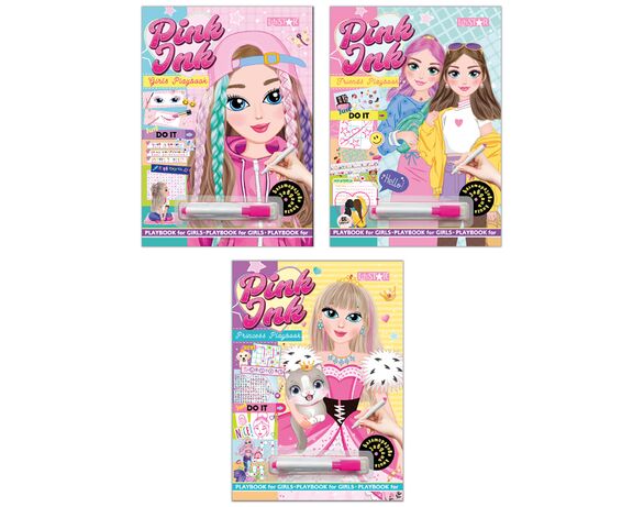 Набір для творчості LiziSTAR серія Багаторазова книга завдань Pink Ink Аврора картинка 5 каталог