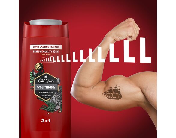 Шампунь-гель для душу чоловічий 3в1 OLD SPICE Wolfthorn 675 мл Аврора картинка 9 каталог