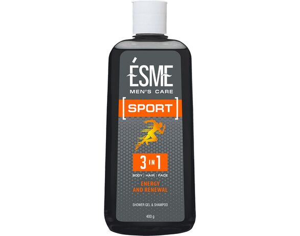 Гель-шампунь для душу чоловічий 3в1 ESME Sport 400 г Аврора вартість