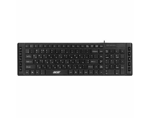 Клавіатура дротова мембранна ACER OKW010 115key USB-A чорна Аврора відгуки