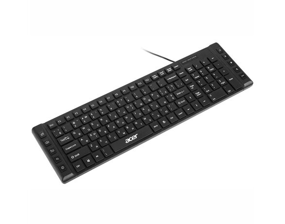 Клавіатура дротова мембранна ACER OKW010 115key USB-A чорна картинка 2 в Аврорі
