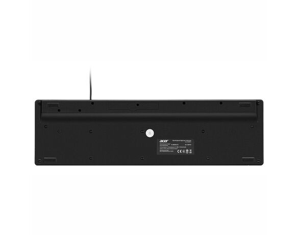 Клавіатура дротова мембранна ACER OKW010 115key USB-A чорна Аврора картинка 4 з доставкою