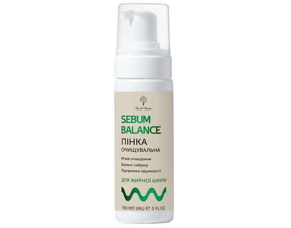 Пінка для очищення жирної шкіри обличчя The Lab Beauty Sebum Balance 150 мл Аврора ціна