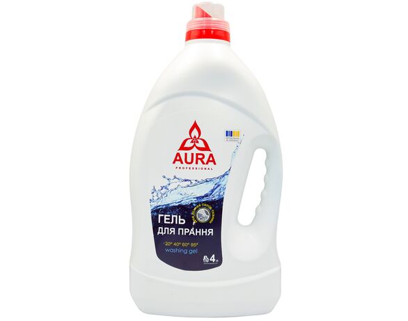 Гель для прання Aura Рrofessional 4 л в інтернет-магазині Аврора