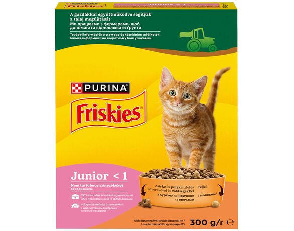 Корм для кошенят Friskies Junior Курка з молоком та овочами 300 г Аврора дешево