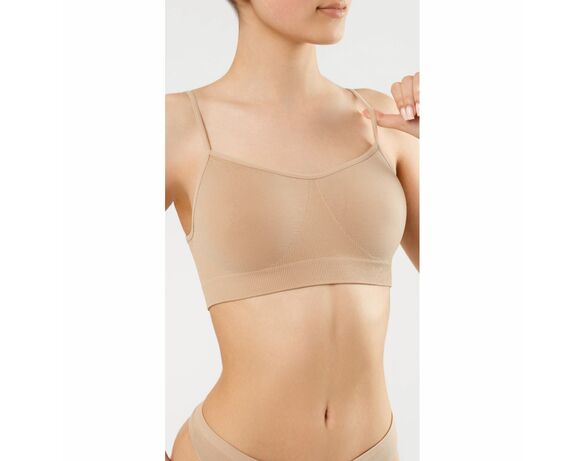 Топ жіночий безшовний на тонких бретельках CAMI TOP кольоровий р. S/M Аврора картинка 3 дешево