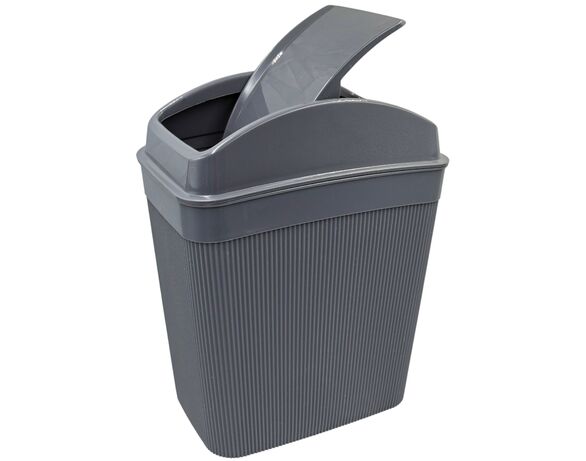 Відро для сміття пластикове з поворотною кришкою Sun Plast 2,5 л Аврора картинка 2 каталог