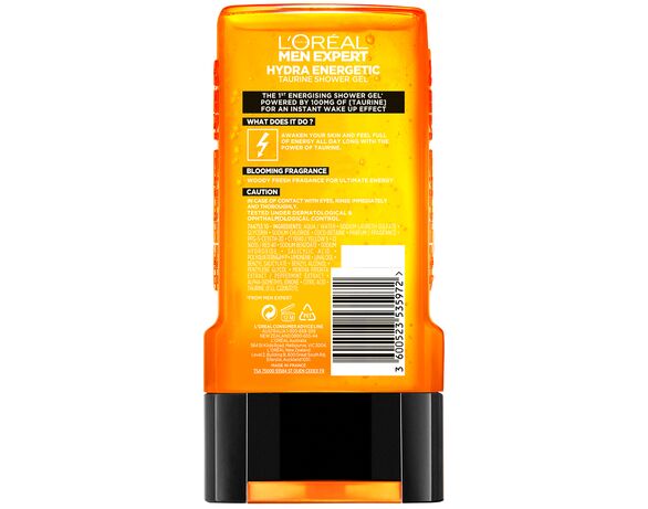 Гель для душу чоловіча LOREAL Expert Hydra Energetic картинка 2 в інтернет-магазині Аврора