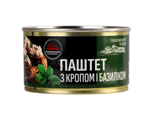 Паштет м'ясний ТМК з кропом, базиліком ж/б 225 г в Аврорі