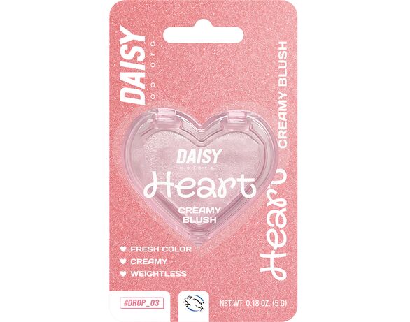 Рум'яна для обличчя кремові DAISY COLORS Heart №01 5 г Аврора вартість