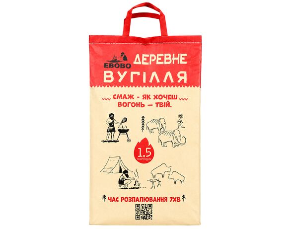 Вугілля деревне ЕВОВО 1,5 кг Аврора каталог