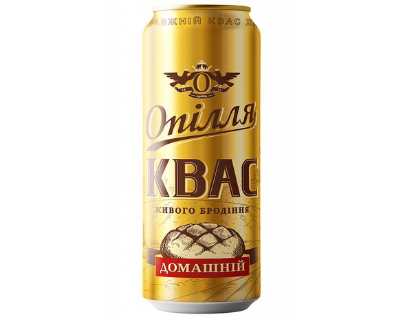 Напій безалкогольний живого бродіння Опілля Квас Домашній ж/б 0,5 л Аврора ціна