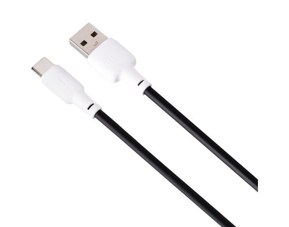Кабель USB-Type-C Gelius Full Silicon GP-UCN001C чорно-білий 1,2 м Аврора картинка 2 дешево
