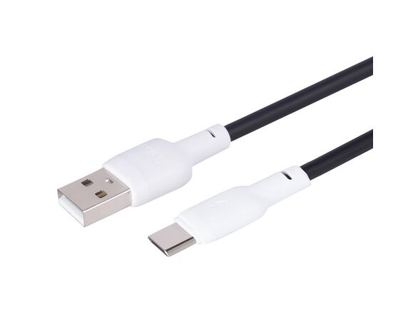 Кабель USB-Type-C Gelius Full Silicon GP-UCN001C чорно-білий 1,2 м Аврора картинка 3 купити