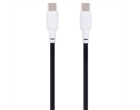 Кабель Type-C-Type-C Gelius Full Silicon GP-UCN001CC чорно-білий 1,2 м Аврора недорого