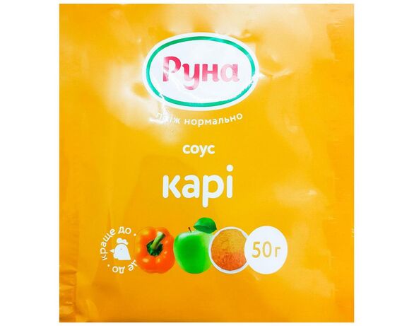 Соус пастеризований Руна Карі, сашет 50 г Аврора купити
