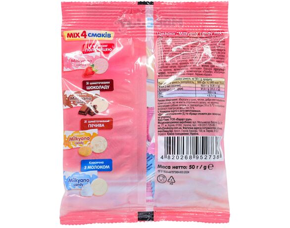 Цукерки Make Joy Milkyano candy mix 50 г Аврора картинка 2 відгуки