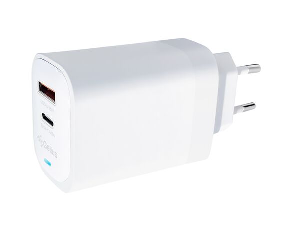 Адаптер зарядний мережевий Gelius IONYX GP-HC072 Type-C+USB-A білий Аврора з доставкою