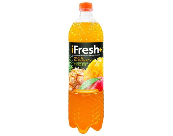 Напій соковмісний безалкогольний негазований iFresh+ Манго, ананас 1,2 л Аврора ціна