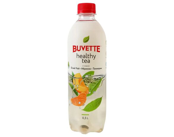 Напій безалкогольний негазований Buvette Healthy tea Білий чай, абрикос, танжерин 0,5 л Аврора з доставкою
