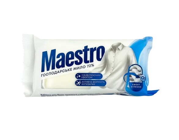 Мило господарське MAESTRO 72% відбілювання 125 г Аврора недорого