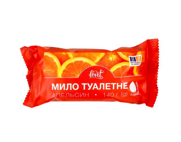 Мило туалетне тверде Lovit Апельсин 140 г Аврора купити
