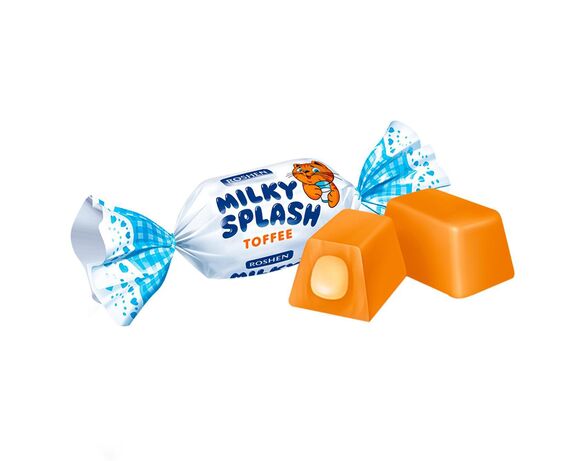 Набір цукерок Ірис Roshen Milky Splash 150 г Аврора картинка 2 дешево