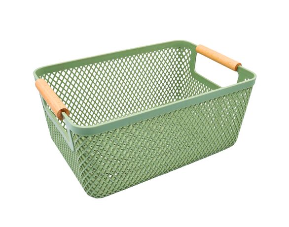 Кошик для зберігання пластиковий Bathroom Solutions 26,5х18,4х12 см Аврора картинка 3 вартість