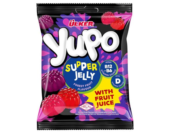 Цукерки желейні ULKER Yupo Supper Jelly Лісові ягоди 64 г Аврора відгуки
