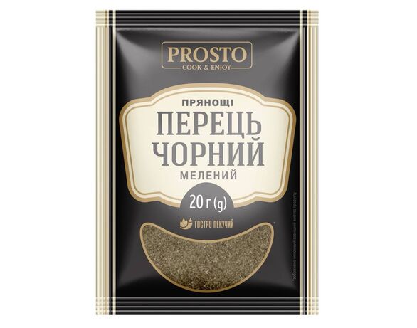Перець чорний мелений PROSTO 20 г Аврора недорого
