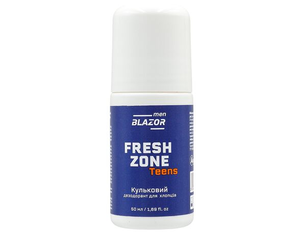 Дезодорант для хлопчиків BLAZOR Teens Fresh Zone кульковий 50 мл в інтернет-магазині Аврора
