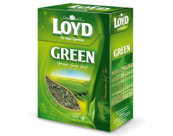 Чай зелений листовий LOYD 80 г Аврора фото