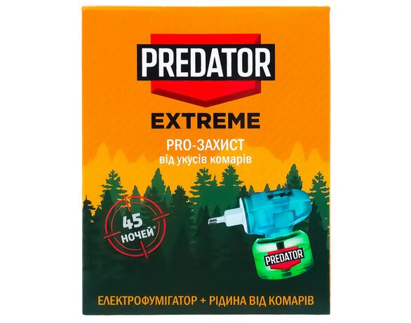 Комплект від комарів PREDATOR Extreme: електрофумігатор+рідина 30 мл Аврора недорого